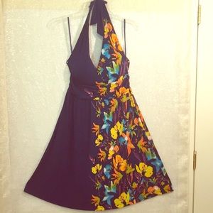 Halter, sundress, floral print